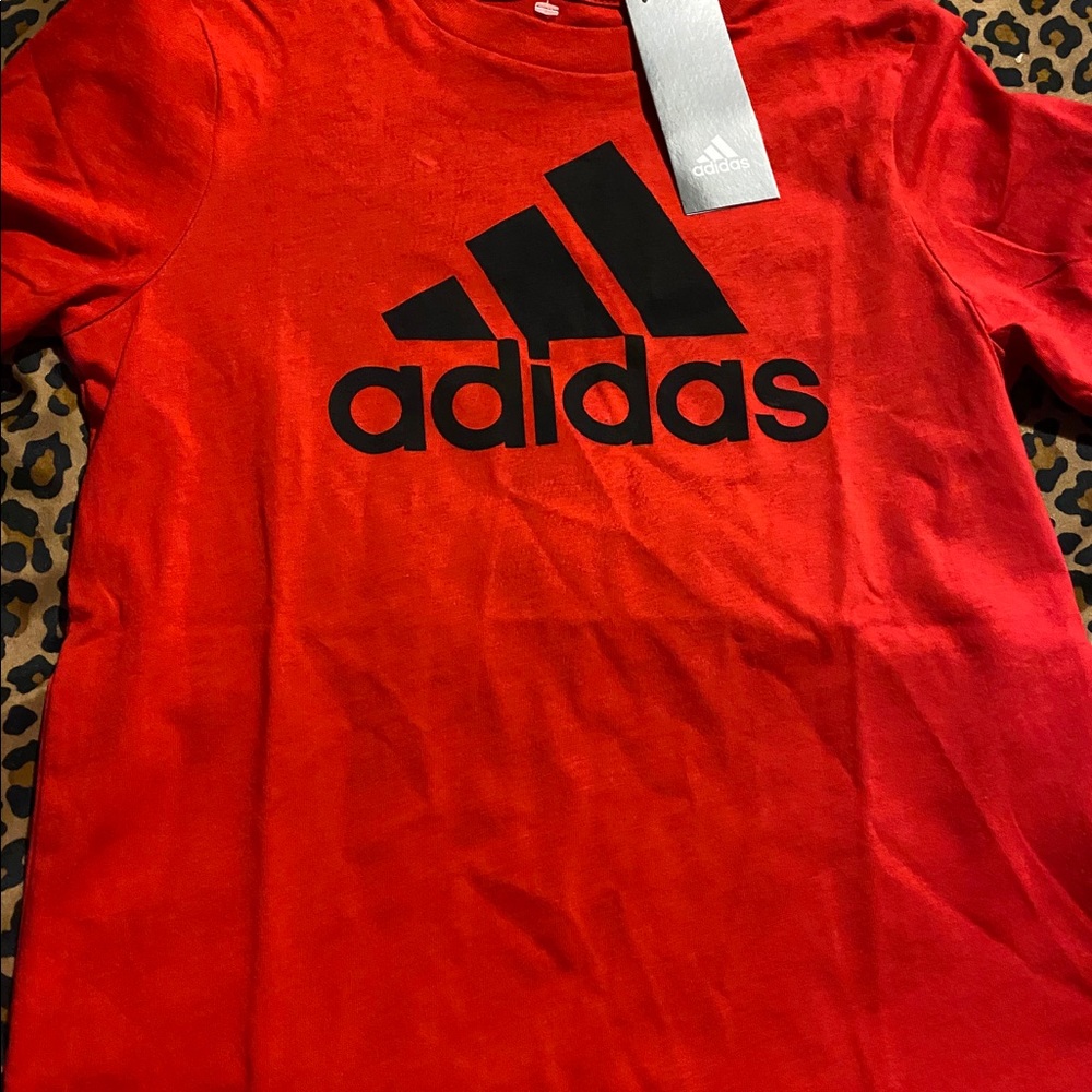 Adidas Boys Red T-Shirt